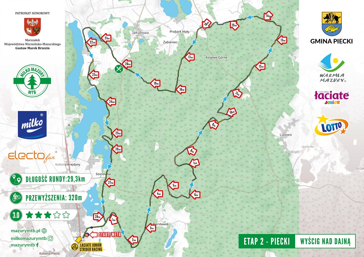 7 maja w Pieckach na Mazurach kolejna odsłona Milko Mazury MTB